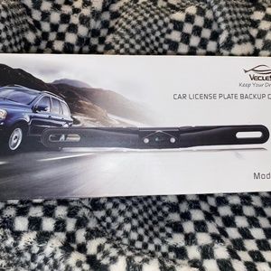 Car license plate backup camera